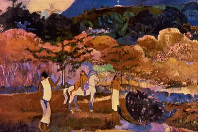 Women and White Horse Paul Gauguin